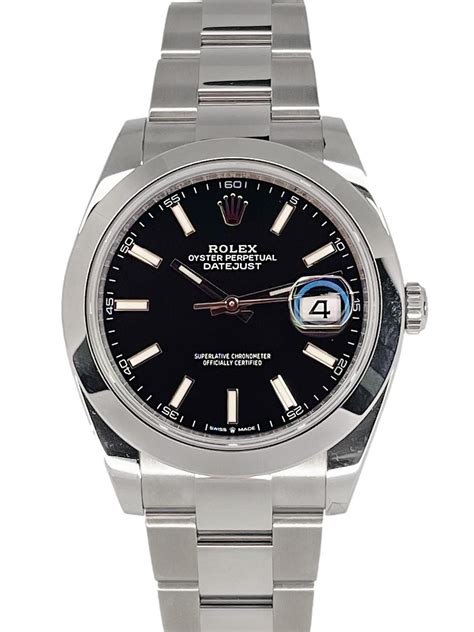 black rolex datejust 41|rolex datejust 41 smooth bezel.